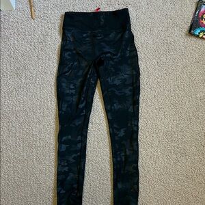 Kids Black Camo Leggings